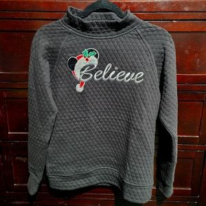 Disney Parks "Believe" Holiday Sweatshirt | XS